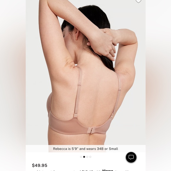 Victoria’s Secret Perfect Shape Push-Up Smooth Bra 36D - Picture 3 of 7